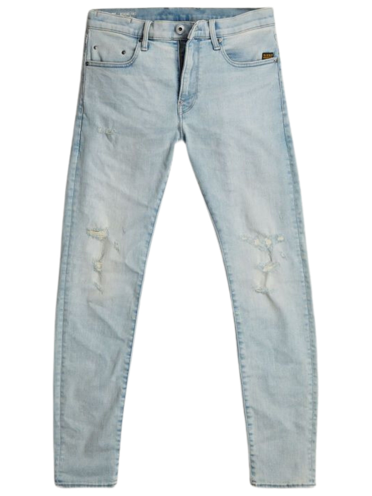 G-Star Jeans Revend Fwd Skinny Sunfaded Blue Jay Destroyed